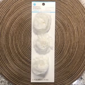 Martha Stewart Fabric Pearl Dot Flower Stickers